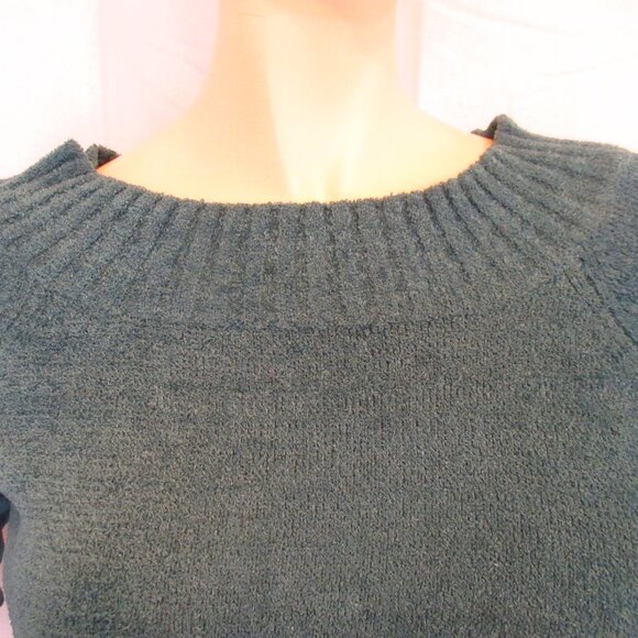 Vintage Y2K Wet Seal Teal Knit Sweater Top M Preppy Academia Retro Chic Corpcore - Picture 4 of 15